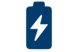 Icon Batterie mit Blitz als Ladezeichen