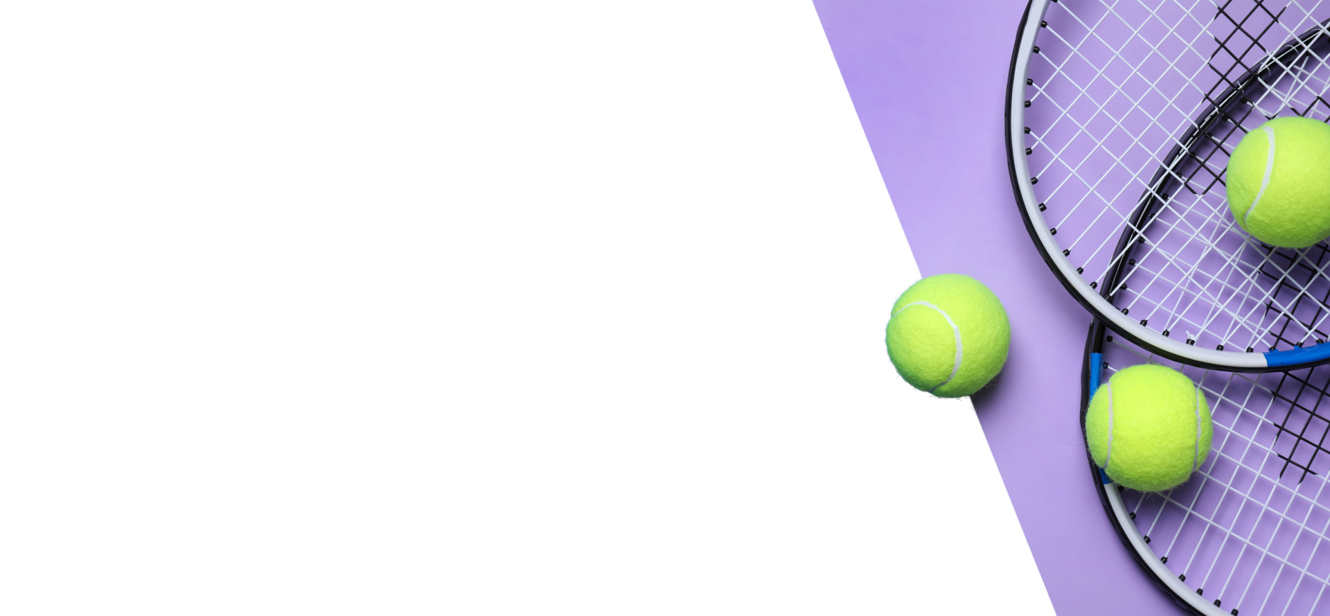 Tennisschläger und Bälle