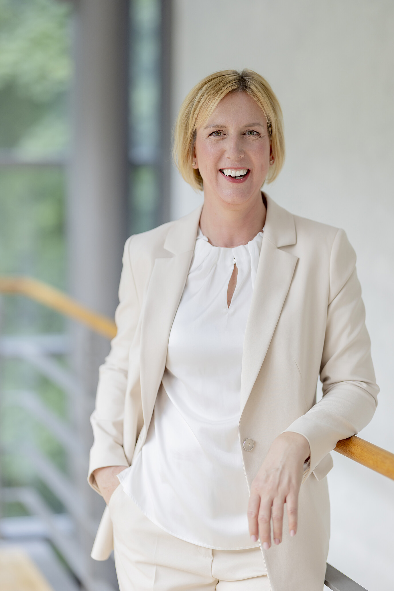 Portrait von Katharina Stecher (Vorsitz) im GVV Gebäude