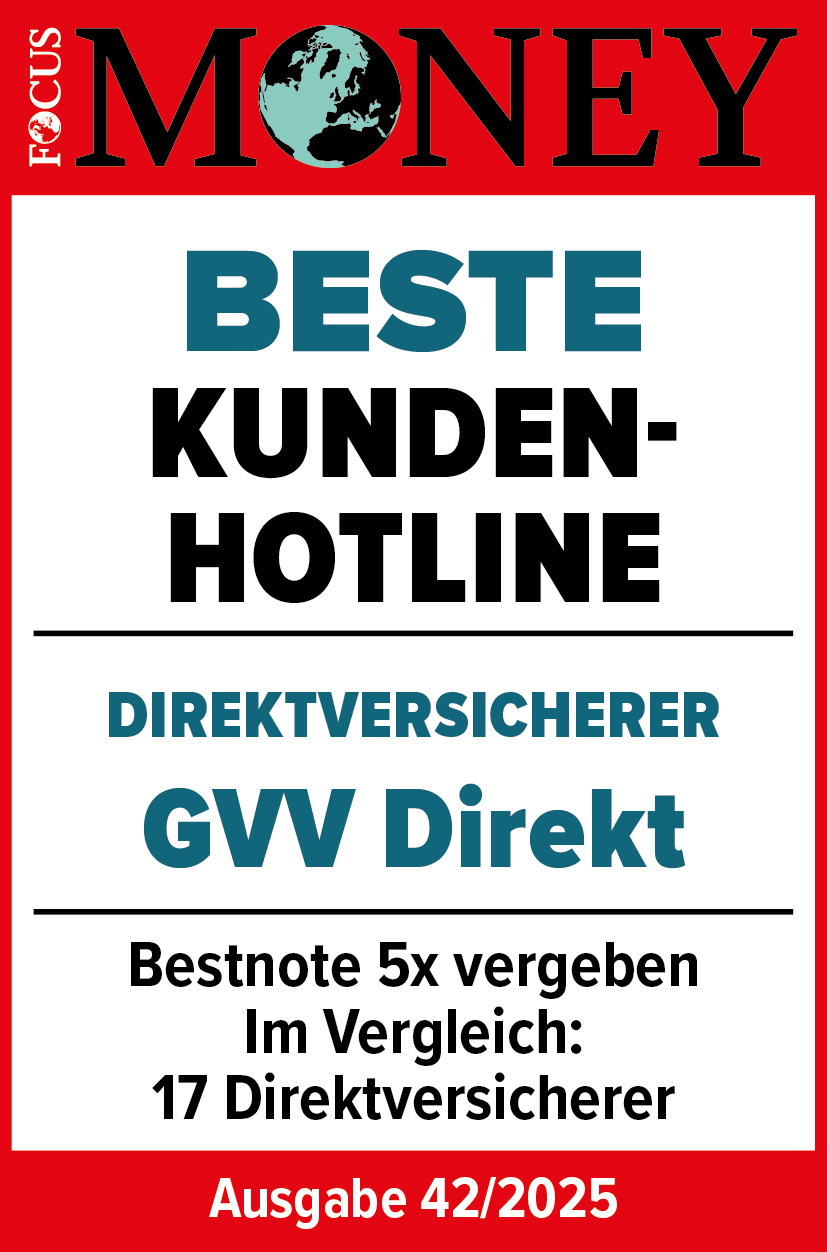 Testsiegel von Focus Money mit der Auszeichnung Beste Kunden-Hotline