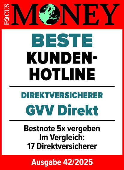 Testsiegel von Focus Money mit der Auszeichnung Beste Kunden-Hotline
